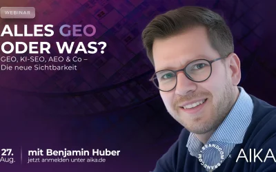 Webinar: “Alles GEO oder was?” | 27.08.2025